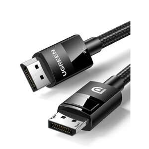 Кабель DisplayPort UGREEN DP114-80390 v1.4, 1,0м, в оплётке, черный