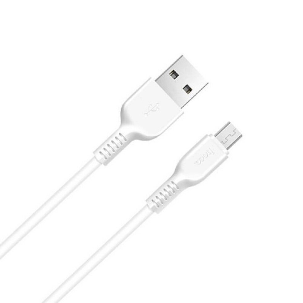 Кабель Micro USB HOCO X20 3м, 2A белый от компании Магазин Дэмакс - фото 1