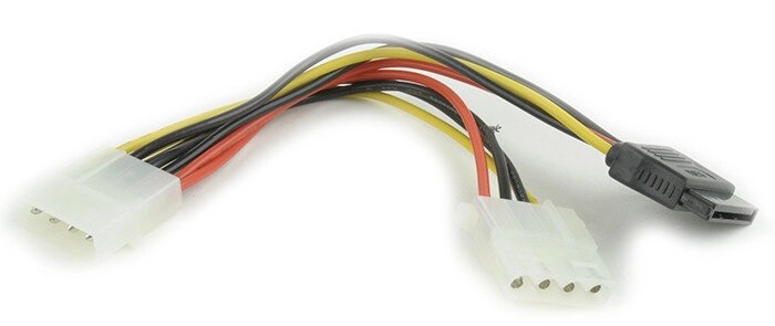 Кабель силовой SATA + Molex (1 Molex - 1 SATA + 1Molex) Cablexpert CC-SATA-PSY2 от компании Магазин Дэмакс - фото 1