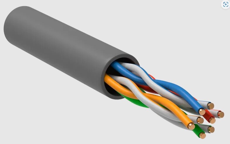 Кабель UTP 4PR 26AWG CAT5e 305м (Медь) GENERICA BC1-C5E04-111-305-G от компании Магазин Дэмакс - фото 1