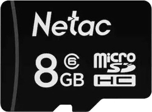 Карта памяти MicroSDHC 8GB Class 10 (без адаптера) Netac Standard от компании Магазин Дэмакс - фото 1