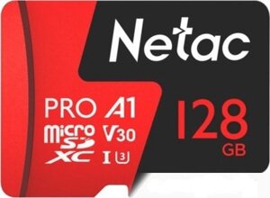 Карта памяти MicroSDXC 128GB Class 10 UHS-I (U3) (без адаптера) Netac Extreme Pro
