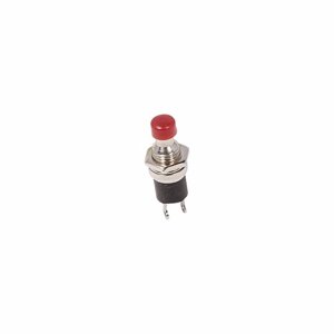 Кнопка круглая металл Micro Ø7мм 250V 2А (ON)-OFF без фиксации красная 36-3310