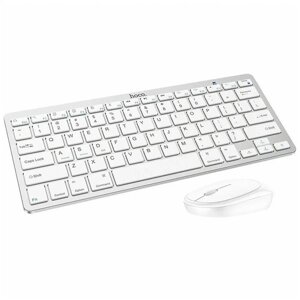 Комплект беспроводной клавиатура + мышь беспроводной Hoco DI05 (Bluetooth 3.0) цвет: белый