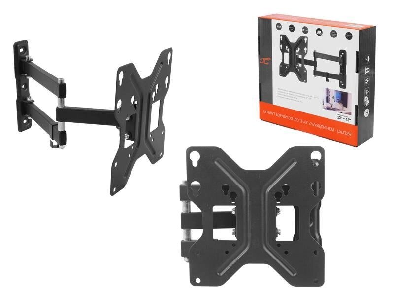 Кронштейн для телевизоров 13-43" поворотно-наклонное LXLCD87 от компании Магазин Дэмакс - фото 1