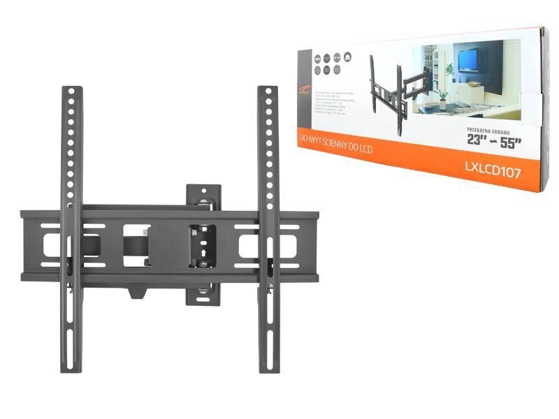 Кронштейн для телевизоров 23-55 поворотно-наклонное LXLCD107 от компании Магазин Дэмакс - фото 1