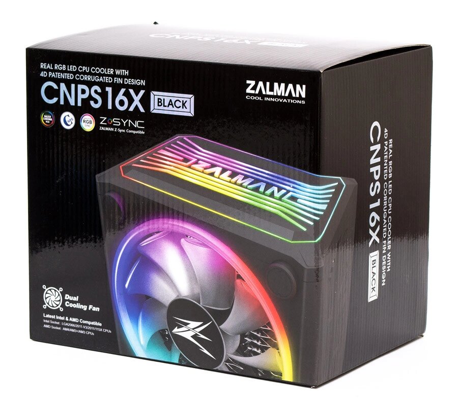 Кулер для процессора Zalman CNPS16X (All Socket, TDP 150W, PWM, ARGB) от компании Магазин Дэмакс - фото 1