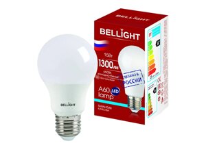 Лампа светодиодная A60 15W E27 6500к (1300lm) bellight