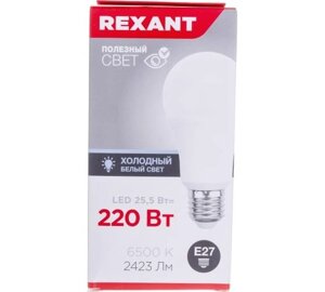 Лампа светодиодная A80 25,5W E27 6500к rexant