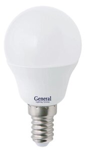 Лампа светодиодная Шар G45 8W E14 6500K General