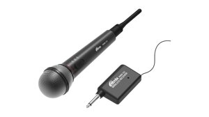 Микрофон беспроводной + кабель RITMIX RWM-101 черный (металл, шнур 5 м.)