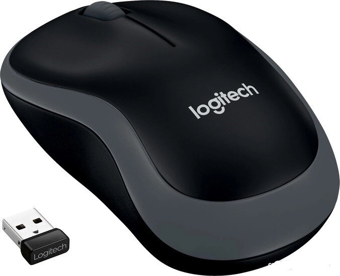 Мышь беспроводная Logitech M185 Gray от компании Магазин Дэмакс - фото 1