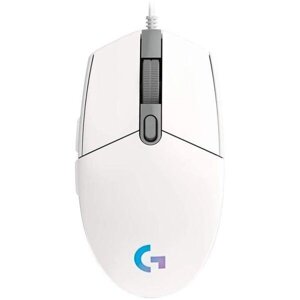 Мышь игровая Logitech G102 Lightsync 6 кнопок 8000 dpi Белая