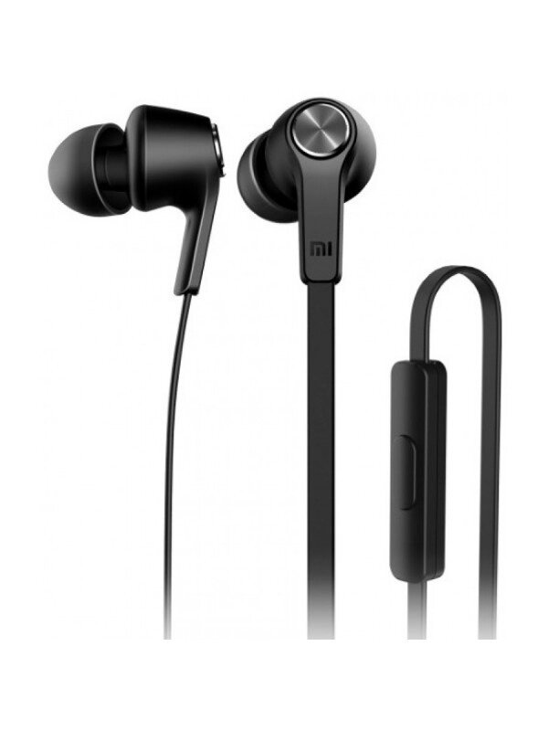 Наушники с микрофоном Xiaomi Mi In-Ear Headphones Basic Черные от компании Магазин Дэмакс - фото 1