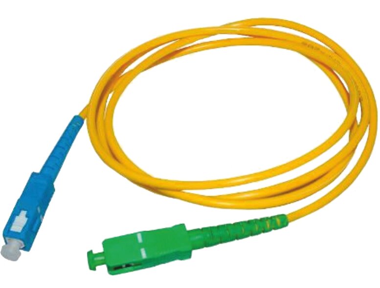 Оптический шнур  Patch Cord SC/UPC-SC/APC 10м (Синий - зеленый) от компании Магазин Дэмакс - фото 1