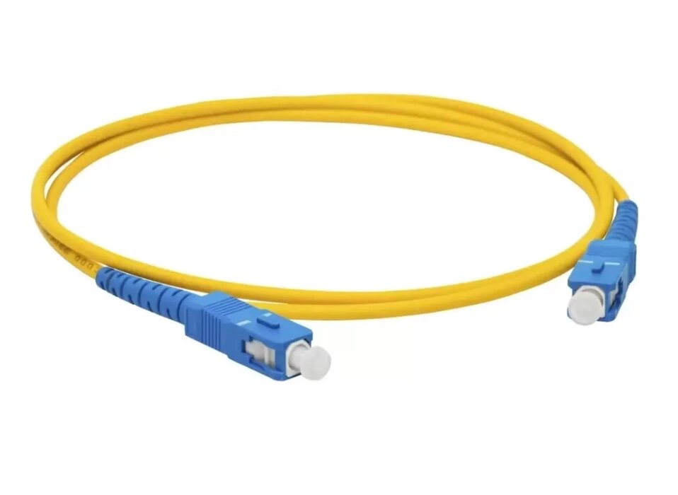 Оптический шнур  Patch Cord SC/UPC-SC/UPC 20м (Синий - синий) от компании Магазин Дэмакс - фото 1