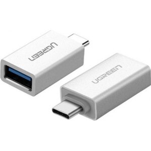 OTG адаптер type-C ugreen US173-30155 USB 3.0 белый