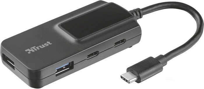 OTG Charge HUB Type-C Trust Oila 2+2 (2xUSB3.0 + 2xType-C) Черный от компании Магазин Дэмакс - фото 1