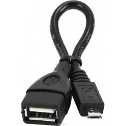 OTG кабель micro USB 0.15м cablexpert A-OTG-AFBM-001