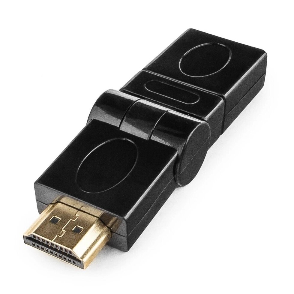 Переходник гн. HDMI - шт. HDMI Cablexpert поворотный на 180° A-HDMI-FFL2 от компании Магазин Дэмакс - фото 1