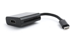 Переходник конвертер Cablexpert A-CM-HDMIF-01, USB Type-C -HDMI, 15см, пакет