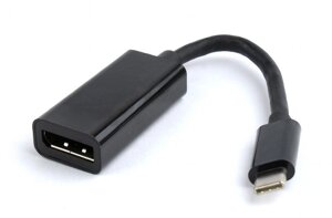 Переходник конвертер Cablexpert USB A-CM-DPF-01, USB Type-C -DisplayPort, 15см, пакет