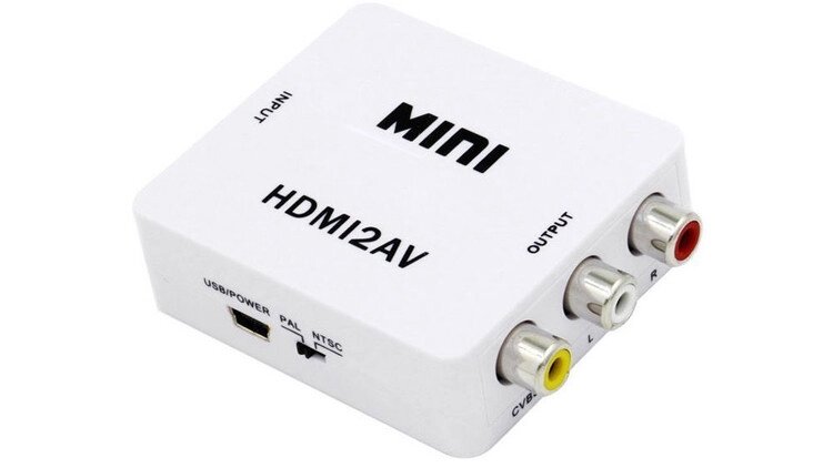 Переходник конвертер HDMI на 3RCA mini от компании Магазин Дэмакс - фото 1