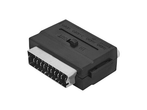 Переходник шт. SCART- 3xRCA гнезда с переключателем LX8013PC от компании Магазин Дэмакс - фото 1