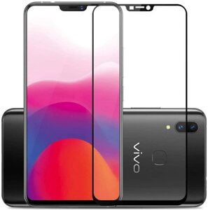 Защитное стекло VIVO Y1S (Черное) с полной проклейкой EXPERTS FULL SCREEN GLASS 9D