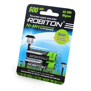 Аккумулятор NI-MH AA 600mAh SOLAR Robiton BL2