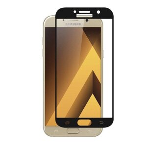 Защитное стекло Samsung A5 A520F (2017) (Черное) с полной проклейкой EXPERTS FULL SCREEN GLASS 9D