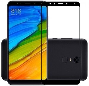 Защитное стекло Xiaomi Redmi Note 5 Plus (Черное) с полной проклейкой EXPERTS 3D PREMIUM GLASS