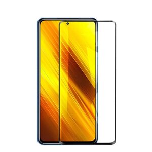 Защитное стекло Xiaomi POCO X3 (Черное) с полной проклейкой EXPERTS 3D PREMIUM GLASS