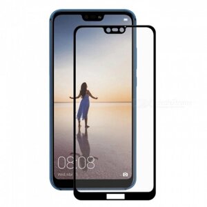 Защитное стекло Huawei P20 (Черное) с полной проклейкой EXPERTS FULL SCREEN GLASS 9D