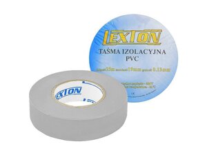 Изолента ПВХ LEXTON 25m/19мм Серая LXSC040SZAR