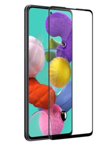 Защитное стекло Samsung A21/A21S (Черное) с полной проклейкой EXPERTS FULL SCREEN GLASS 9D