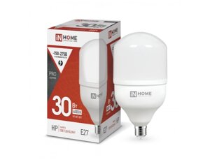 Лампа светодиодная HW 30W 220V Е27 4000К (2700Lm) IN HOME