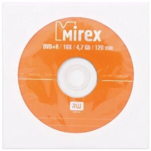 Диск DVD-R 4,7GB 16x Mirex в конверте