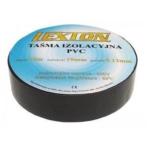 Изолента ПВХ LEXTON 25m/19мм Черная LXSC040CZAR