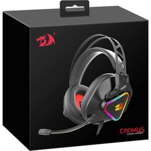 Наушники с микрофоном накладные Игровые Redragon Cadmus RGB, звук 7.1, USB Черные 70712