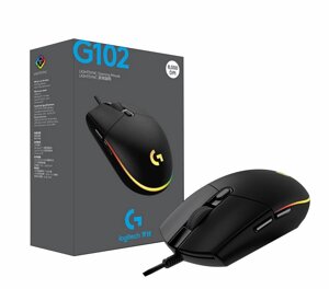 Мышь игровая Logitech G102 Lightsync 6 кнопок 8000 dpi Черная