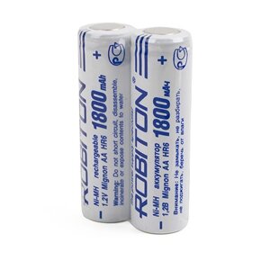 Аккумулятор NI-MH AA 1800mAh (с плоским контактом) Robiton SR2