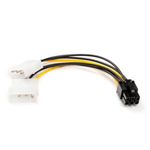 Кабель силовой для питания видеокарт 2 x MOLEX - 6 pin PCIe ATCOM AT6185