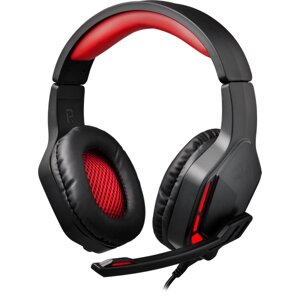 Наушники с микрофоном накладные Игровые Redragon Themis красный + черный 2м 77662