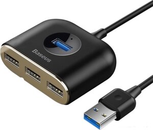 USB - Xaб Baseus CAHUB-AY01 USB3.0 + 3xUSB2.0 1 м Черный