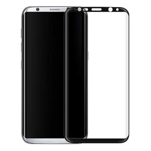 Защитное стекло Samsung S8 Plus (Черное) с полной проклейкой EXPERTS ROUND GLASS