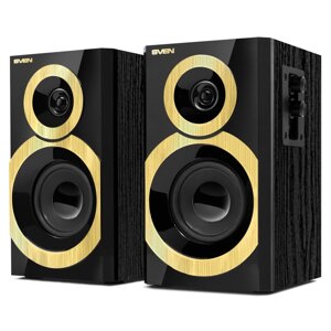 Акустическая система 2.0 SVEN SPS-619 GOLD Черный (20W, дерево, питание от сети 220V)