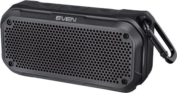 Портативная колонка SVEN PS-240 Черная (12W, BT, FM, USB, TF, IPX7, 2000mAh) от компании Магазин Дэмакс - фото 1