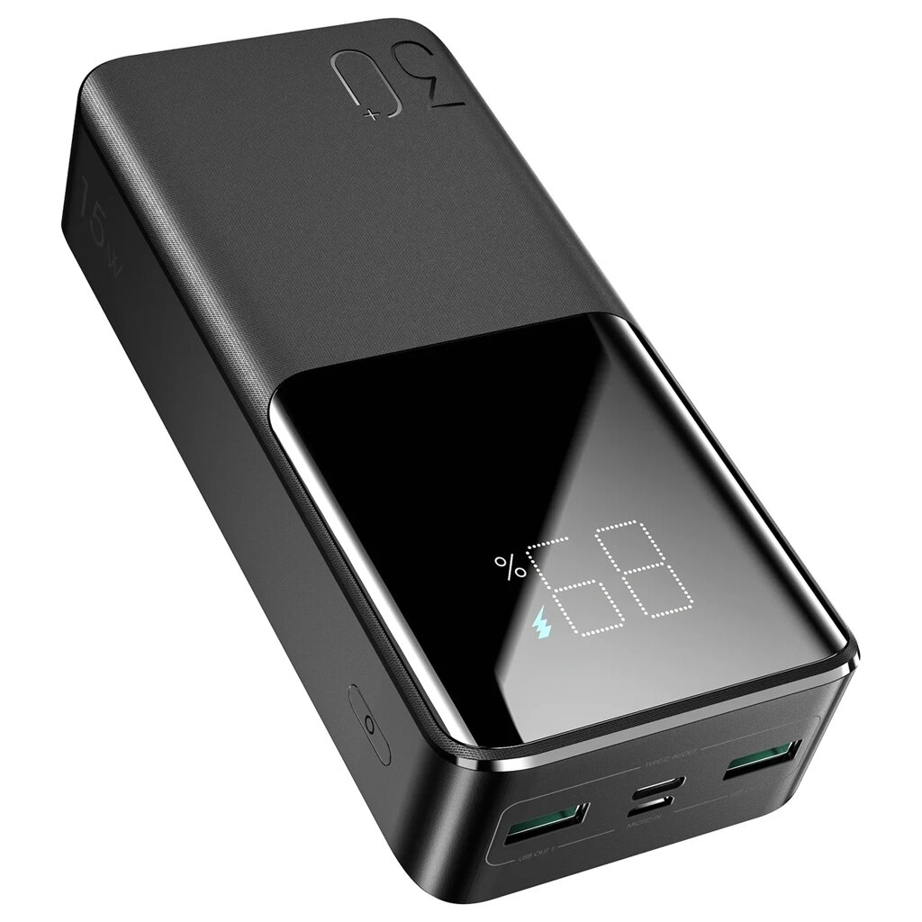 PowerBank Joyroom JR-T015 30000mAh 15W, PD QC3.0, Черный от компании Магазин Дэмакс - фото 1