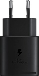 Сетевое зарядное устройство Samsung EP-TA800, USB-C, PD 25W Быстрая зарядка, Черное (EP-TA800NBEGEU)